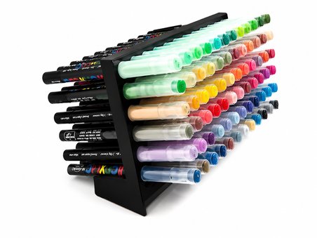 🖍️✨ 72 Slot Dev Kapasiteli Marker Kalem Standı 🎨🖊️ Masaüstü Kalem Organizeri 📚 Çok Bölmeli 