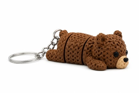 🐻✨ Sevimli Ayıcık Anahtarlık | Dekoratif Çanta Anahtarlık Aksesuarı | Hareketli Tasarım 🎁🔑