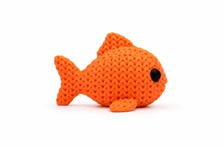 🐠🧶 Örgü Dokulu Dekoratif Balık Figürü Modern Masa Süsü Ev Ofis Dekoru Raf Kitaplık Dekorasyonu