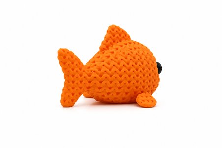 🐠🧶 Örgü Dokulu Dekoratif Balık Figürü Modern Masa Süsü Ev Ofis Dekoru Raf Kitaplık Dekorasyonu