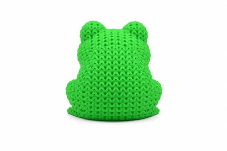 🐸💚 Örgü Dokulu Dekoratif Kurbağa Figürü Modern Masa Süsü Ev Ofis Dekoru Raf Kitaplık Dekorasyonu