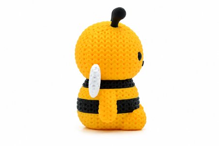 🐝💛🧶 Örgü Dokulu Dekoratif Arı Figürü Modern Masa Süsü Ev Ofis Dekoru Raf Kitaplık Dekorasyonu