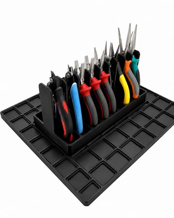 Pense Organizeri El Aleti Düzenleyici Masaüstü Pense Standı Çok Bölmeli Alet Tutucu