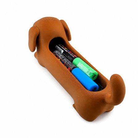 Sevimli Köpek Kalemlik 🖊️ Masaüstü Kalem Düzenleyici 📚 Dekoratif Kalem Kutusu