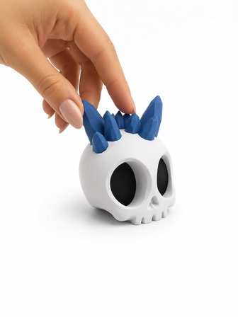 Halloween Kafatası Dekoratif Figür 🎃 Masaüstü Süsü 🏡 Sert Plastik Koleksiyonluk Dekoratif Obje