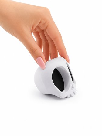 Halloween Kafatası Dekoratif Figür 🎃 Masaüstü Süsü 🏡 Sert Plastik Koleksiyonluk Dekoratif Obje
