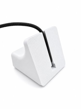 AirPods Şarj Standı Masaüstü Kulaklık Kutusu Standı Dekoratif Organizer Sert Plastik Beyaz Tasarım