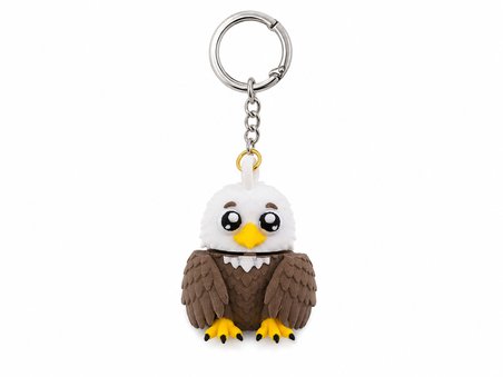 Sevimli Kartal Anahtarlık 🎒 Dekoratif Çanta Aksesuarı 🔑 Sert Plastik Anahtar Süsü 🎁