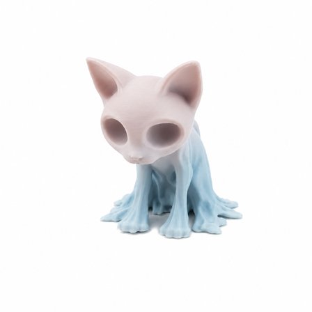 Hayalet Kedi Dekoratif Figür 👻🏡 Koleksiyonluk Masaüstü Süsü 🎁 Modern Dekoratif Obje Sert Plastik