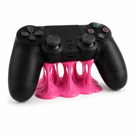 PS4 Oyun Kolu Standı Ergonomik Masaüstü Kontrolcü Tutucu Dekoratif Oyun Aksesuarı Siyah Pembe 🎮🕹️