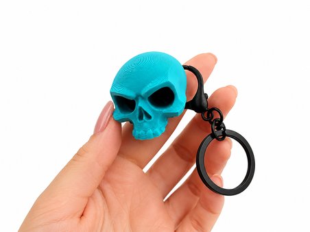 Dekoratif Kuru Kafa Anahtarlık Mavi Sert Plastik Çanta Süsü Araba Anahtarı Aksesuarı