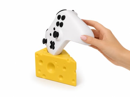 Xbox Kumanda Standı Peynir Tasarımlı Masaüstü Düzenleyici Oyun Kolu Standı Dekoratif