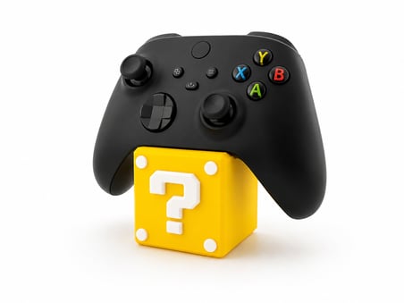 Xbox Uyumlu Soru Blok Tasarımlı Masaüstü Oyun Kolu Standı – Dekoratif Kontrolcü Tutucu – Sert Plastik – Renk Seçenekli