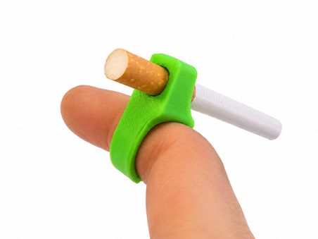 Parmak Tipi Sigara Tutucu Aparatı Ergonomik Sigara Taşıma Yüzüğü Hafif  Tek El Kullanımına Uygun 