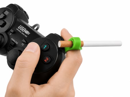 Parmak Tipi Sigara Tutucu Aparatı Ergonomik Sigara Taşıma Yüzüğü Hafif  Tek El Kullanımına Uygun 