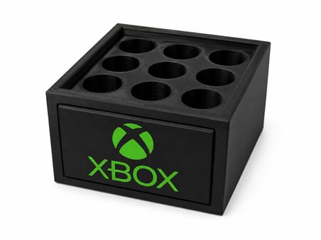 Xbox AA Pil Düzenleyici Kutusu | 9 Bölmeli Pil Saklama Kutusu | Masaüstü Pil Organizer | Aksesuarı