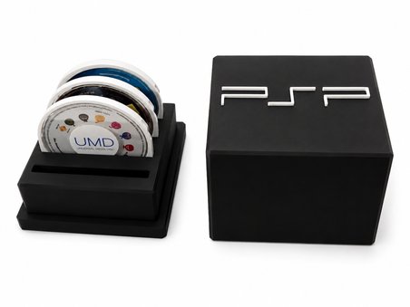 PSP UMD Disk Saklama Kutusu ve Düzenleyici Stand Masaüstü Oyun Arşiv Organizeri | Koleksiyon Kutusu