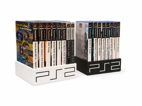 🎮📀 PS2 Oyun Kutusu Düzenleyici Stand | PS2 CD Kutusu Organizer | Oyun Arşiv Standı | Masaüstü
