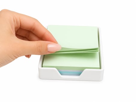 Masaüstü Not Kağıtlık Düzenleyici Organizer | Minimal Tasarım | Ev Ofis Çalışma Masası İçin Pratik 