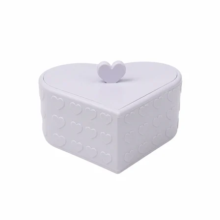 Kalp Tasarımlı Kapaklı Hediye Kutusu Seti 🎁 Dekoratif Saklama ✨ 2'li Özel Tasarım Hediye Kutusu