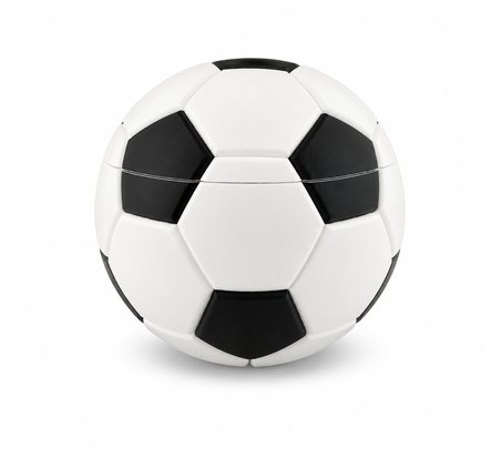 Futbol Topu Tasarımlı Kase | Kapaklı Atıştırmalık ve Patlamış Mısır Kasesi | Çok Amaçlı Sunum Kasesi