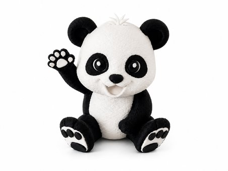 Sevimli Panda Dekor Figürü | El Sallayan Panda Biblo | Masa Üstü Dekorasyon | Ev ve Ofis Süsü |