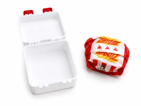 Fast Food Taşıma Kutusu Hamburger Saklama Kabı Büyük Boy Beslenme Kutusu Hamburger Taşıma Kabı