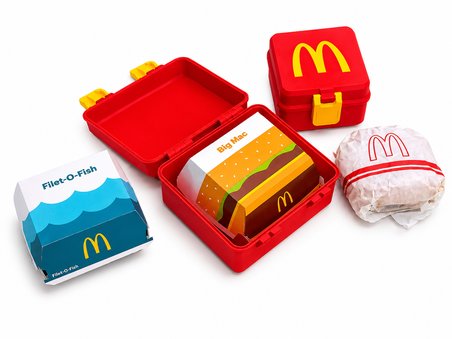 2'li Fast Food Saklama Kutusu Seti | Küçük + Büyük Boy Beslenme Kutusu | Çift Mandallı Taşınabilir