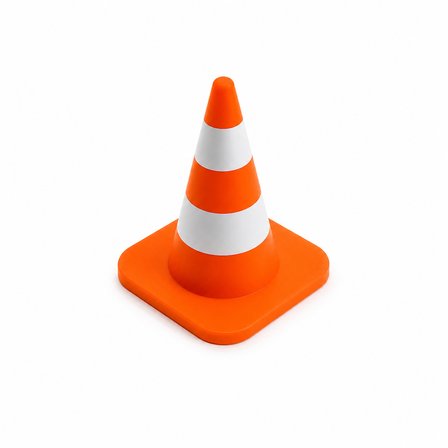 Mini Trafik Konisi | Dekoratif Trafik Dubası | Masaüstü Mini Uyarı Konisi | Eğitim ve Hobi Amaçlı
