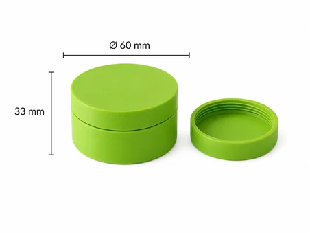 Kapaklı Çok Amaçlı Mini Saklama Kutusu 60 x 33 MM | Yuvarlak Saklama Kabı |