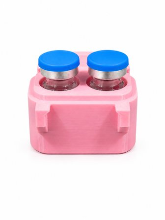 Kompakt 5/7 ML Peptit Saklama Kutusu (2 Flakon) 🔒 Kapaklı Taşıma ve Düzenleme Kutusu