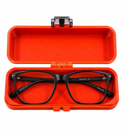 Kapaklı Gözlük Saklama Kutusu 👓 Koruyucu Gözlük Taşıma Kabı 📦 Çok Amaçlı Sert Kasa