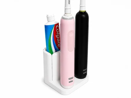 Elektrikli Diş Fırçası ve Diş Macunu Organizer Standı | Banyo Düzenleyici | Masaüstü Diş Bakım Standı |