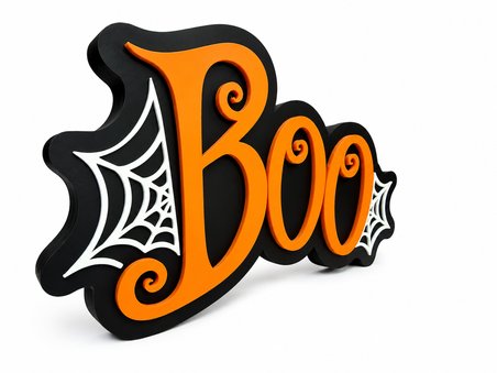 Cadılar Bayramı "BOO" Dekoratif Masa ve Raf Süsü | Halloween Temalı Dekor | Parti ve Ev Süsleme 