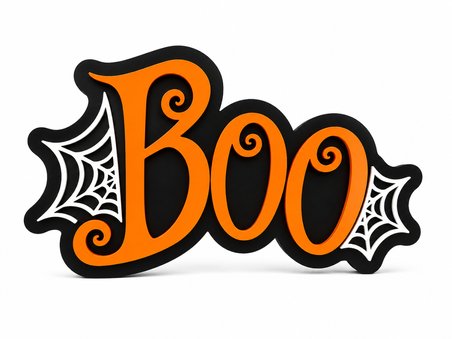 Cadılar Bayramı "BOO" Dekoratif Masa ve Raf Süsü | Halloween Temalı Dekor | Parti ve Ev Süsleme 