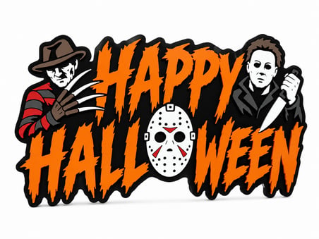 Happy Halloween Dekoratif Masa ve Duvar Süsü | Cadılar Bayramı Parti Dekoru |