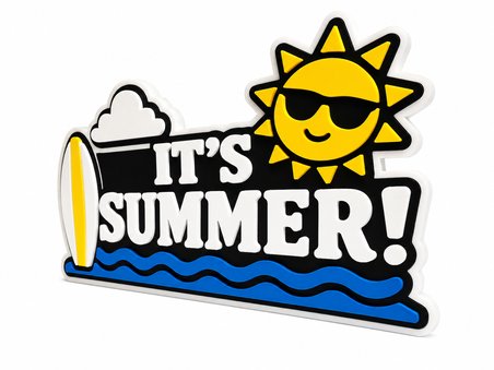 Summer Time Dekoratif Masa ve Raf Süsü | Yaz Temalı Dekor | Tropikal Ev ve Ofis Süsü |