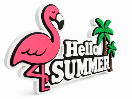 Hello Summer Dekoratif Masaüstü Yazısı – Yaz Temalı Dekoratif Süs – Ofis, Ev ve Parti Dekoru