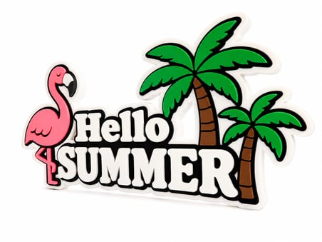 Hello Summer Dekoratif Masaüstü Yazısı – Yaz Temalı Dekoratif Süs – Ofis, Ev ve Parti Dekoru