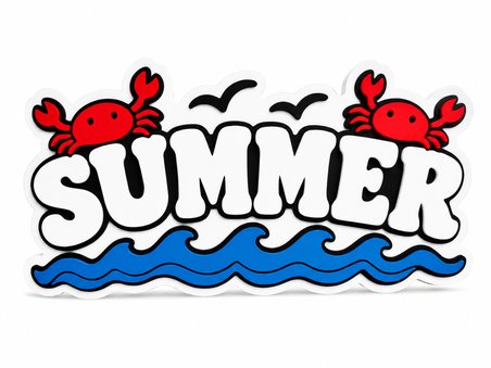 Summer Yaz Dekoru | Deniz Temalı Masa Üstü Dekoratif Yazı | Yaz Konsepti Ev ve Ofis Dekorasyonu |