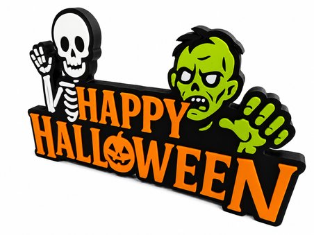 Happy Halloween Dekoratif Masa ve Duvar Süsü | Cadılar Bayramı Parti Dekoru |