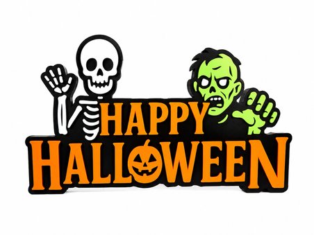 Happy Halloween Dekoratif Masa ve Duvar Süsü | Cadılar Bayramı Parti Dekoru |