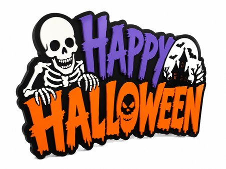 Happy Halloween Dekoratif Masa ve Duvar Süsü | Cadılar Bayramı Parti Dekoru |