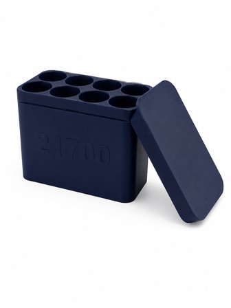 21700 Pil Saklama Kutusu | 8 Bölmeli Pil Taşıma ve Düzenleme Kutusu | Kapaklı Koruyucu Pil Organizer