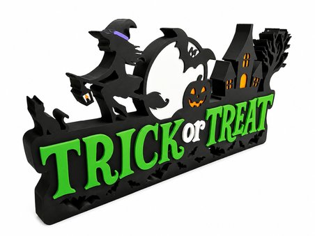 Happy Halloween Dekoratif Masa ve Duvar Süsü | Cadılar Bayramı Parti Dekoru |