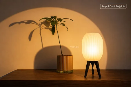 Dekoratif Masa Lambası Abajur | Modern Gece Lambası | Salon, Yatak Odası ve Çalışma Masası İçin Şık 