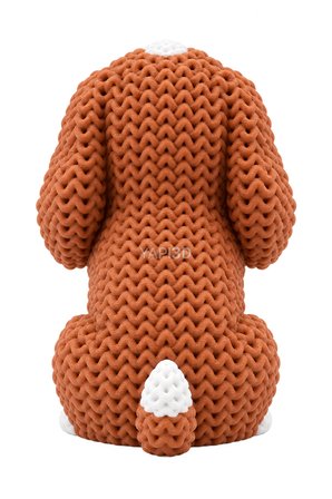 YAPI3D Örgü Dokulu Sevimli Köpek Figürü | Dekoratif Köpek Biblosu | Masaüstü Süsü | Ev ve Ofis 