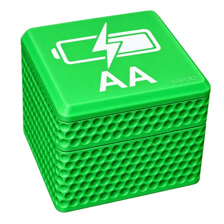 YAPI3D AA Battery Storage Box 16 Kapasiteli Pil Saklama Kutusu Düzenleyici Pil Koruma Kutusu