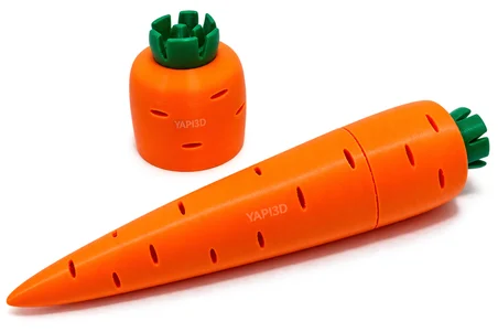 YAPI3D Havuç Tasarımlı Diş Fırçası Seyahat Kutusu | Taşınabilir Diş Fırçası Saklama Kabı |