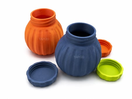 YAPI3D Mini Vidalı Kapaklı Saklama Kutusu Çok Amaçlı Düzenleyici Kutu Küçük Boy Organizer Kutu 1 Adet